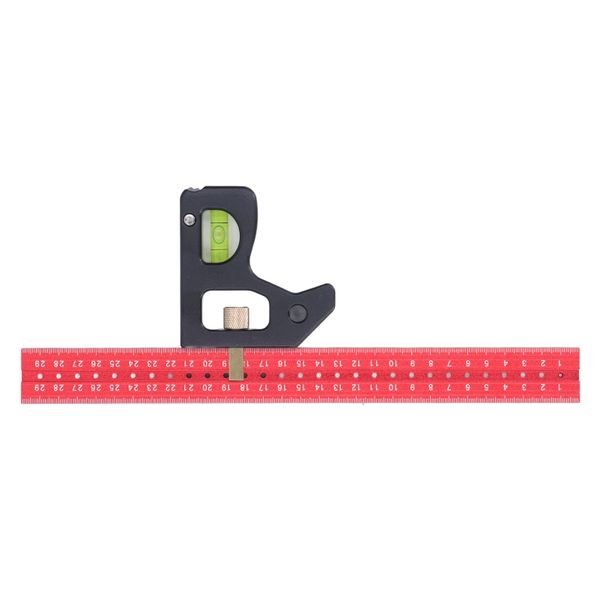 Combination Square 90 Degree Adjustable Ruler for Woodworking