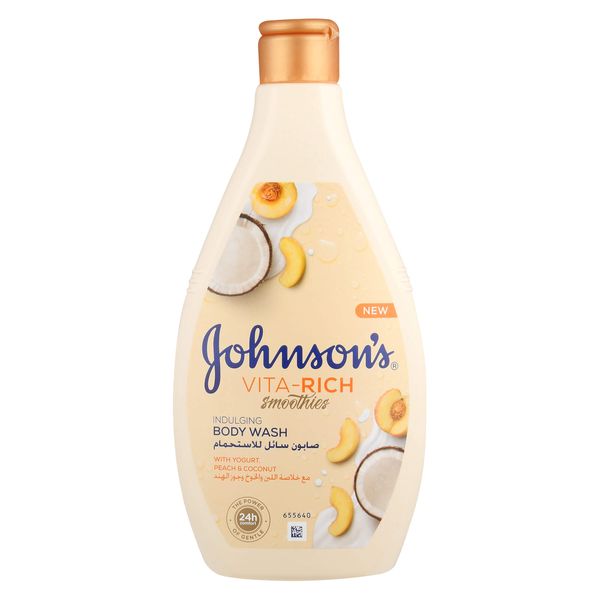 Johnson's Body Wash - Vita-Rich, Yogurt, Peach &amp; Coconut, 400ml x 6