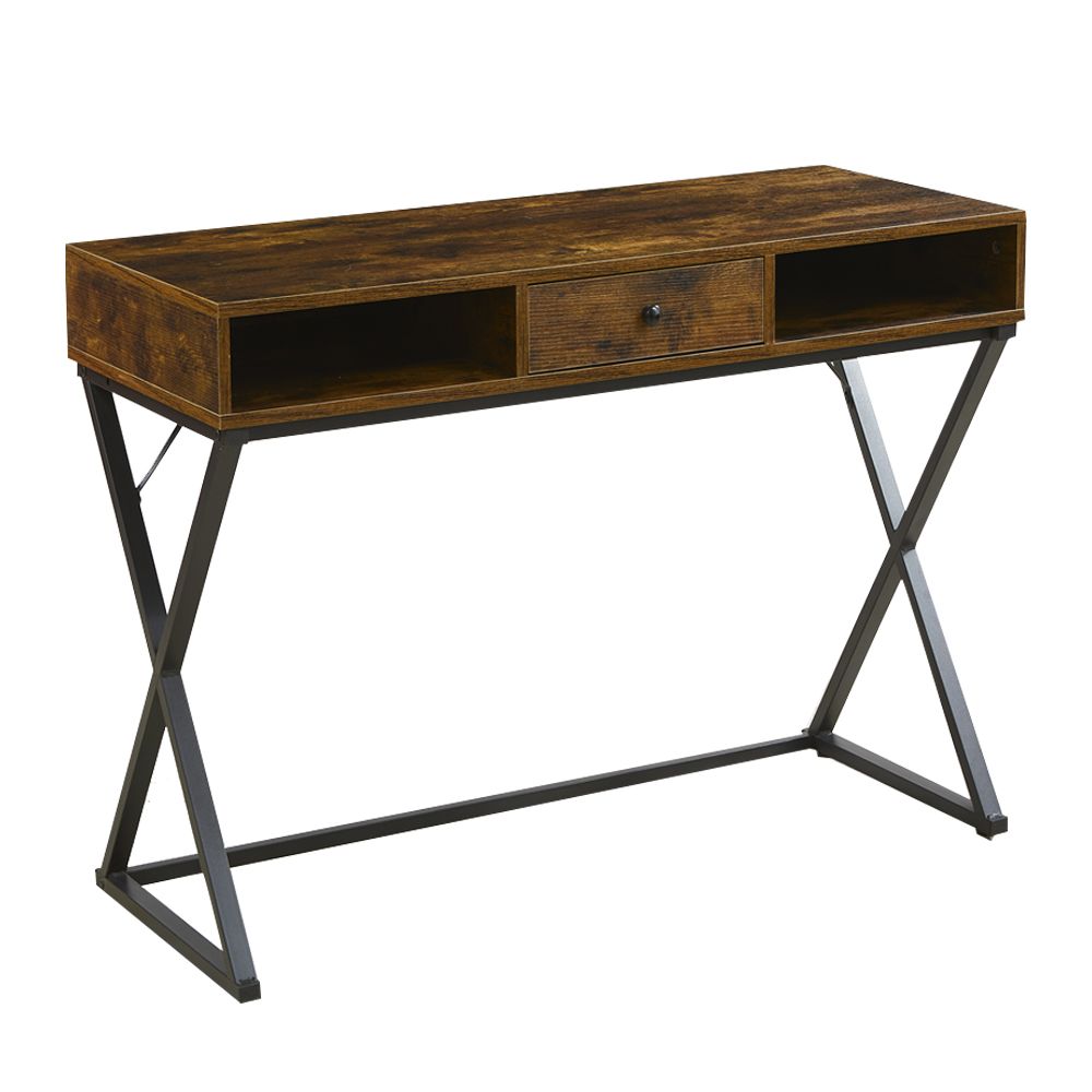 Anchor Home Office Writing Desk Study Table w/ Drawer and Metal Legs ...