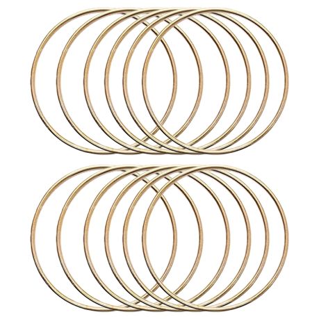 12PCS Metal Floral Hoop Wreath Craft Hoop Rings for Making Wedding Decor Image