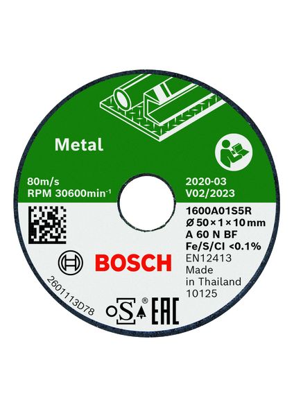 Cutting disc Metal, 50 mm, 3 Piece