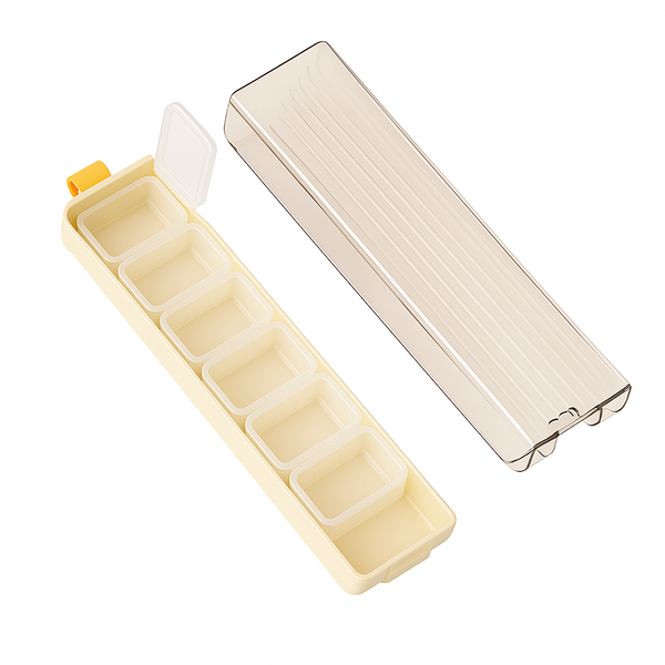 Portable Medicine Storage Box - Cream