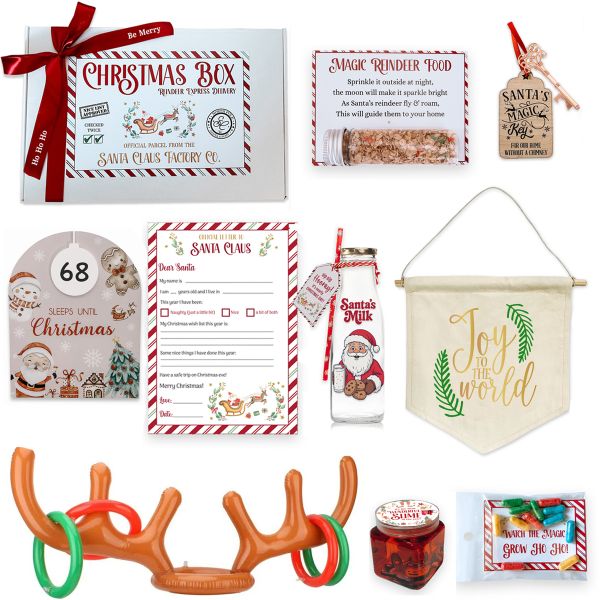 Festive Fun Children's Christmas Eve Gift Bundle Hamper Box Set