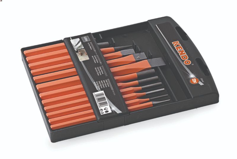 Kendo 12 Piece Punch &amp; Chisel Set