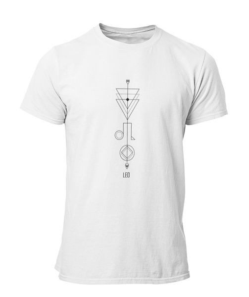 PepperSt Mens White T-Shirt - Leo