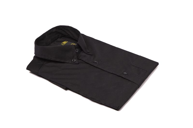 Dromex 100% Cotton Long Sleeve Formal Shirt - Black