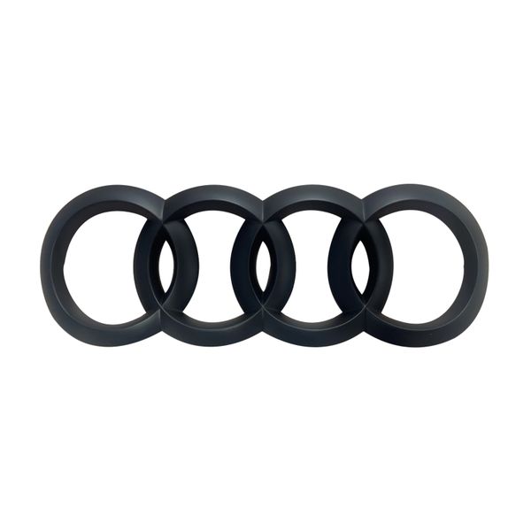 Audi 4 Rings Rear Badge Cover-Matt Black(4RC-AE-196-MBK)