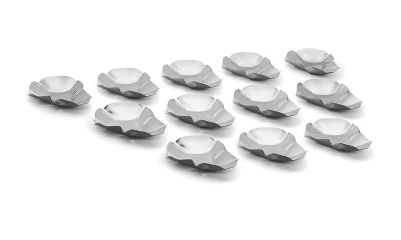 Grillable Oyster Shells 12 Pack, Stainless Steel Reusable Cooking Vessel