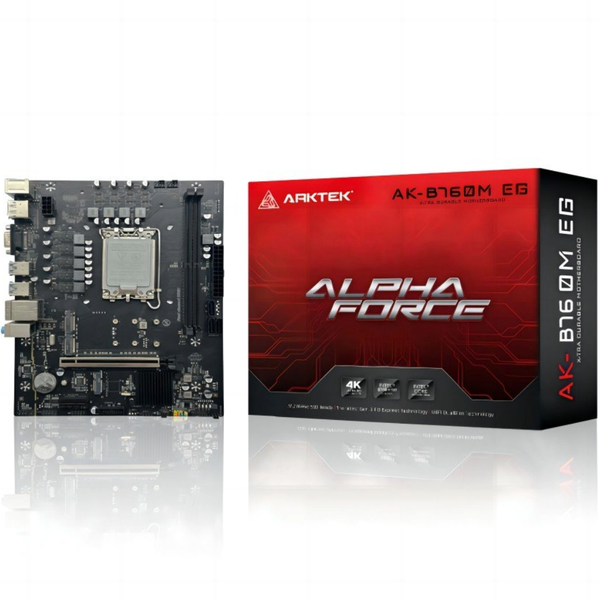 ARKTEK AK-B760M EG Micro-ATX Motherboard - Intel B760, DDR5 128GB Max