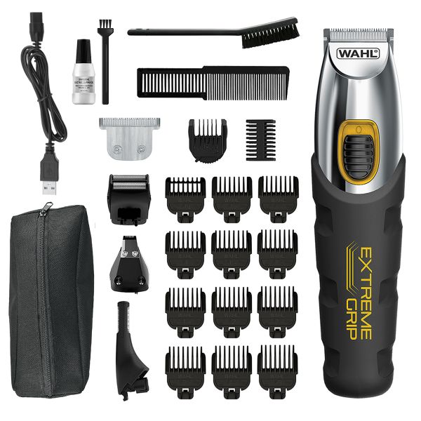 Wahl Extreme Grip Lithium Ion Cordless USB Multigroom Trimmer Kit For Men