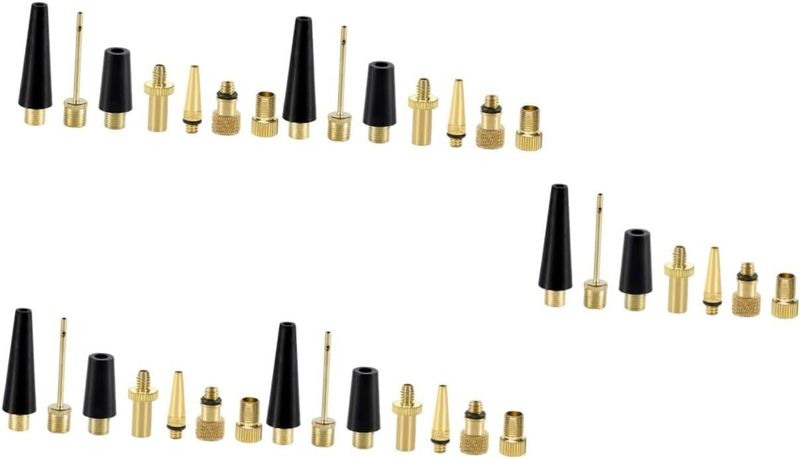 5sets Professional Bike Pump Adapter Inflatable Nozzles for and Air
