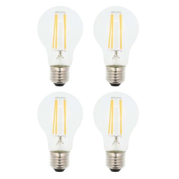 VITO LED Filament Bulb Ledisone-2-Clear- A60 E27 8W- Warm White- Set of 4