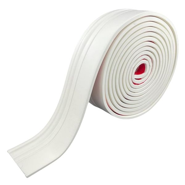 Paintable Baseboard Trim, Peel and Stick Self-Adhesive Vinyl Wall Base