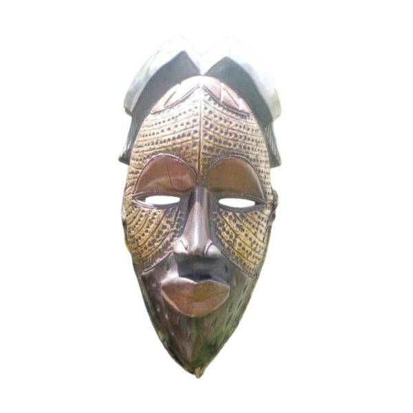 Handcrafted Authentic Tikar Mask Cameroonian Tribal Art