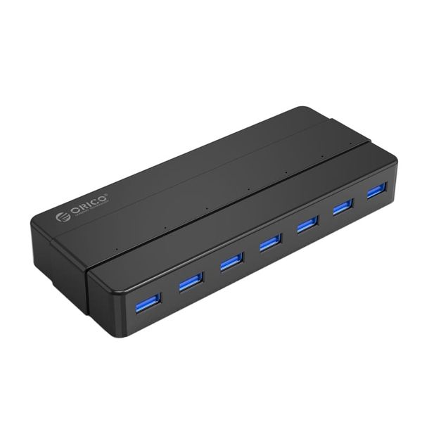 Orico 7 Port USB3.0 HUB with power supply - Black
