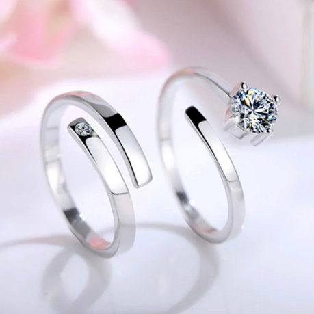 Silver pair ring on sale price