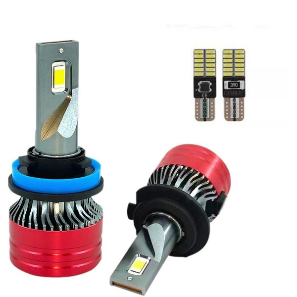V20 55w 6000 Non Canbus Lumens Led Headlight Set - H1
