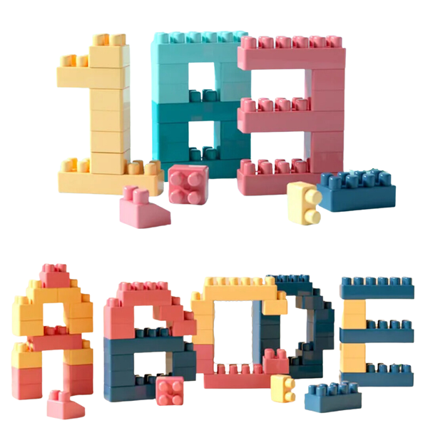Puzzle Assembling and Inserting Building Blocks Educational Lego Toys