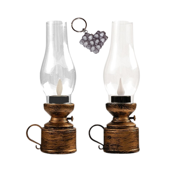 Simulated Lamp LED Candle Lamp Pack of 12 and handmade keyholder