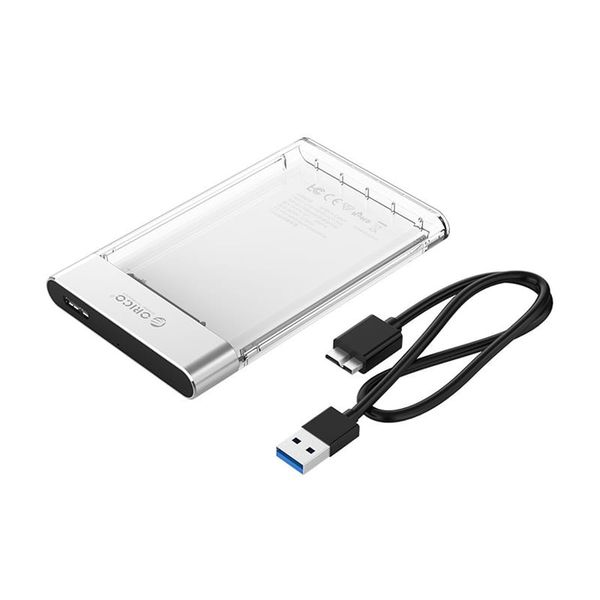 Orico 2.5" USB3.0 External HDD Enclosure - Transparent