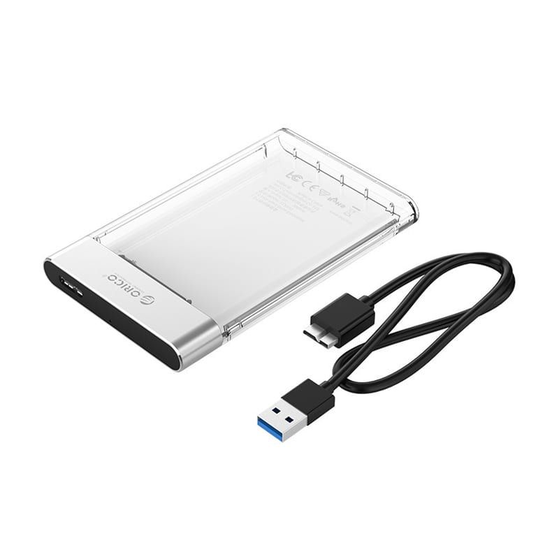 Orico 2.5" USB3.0 External HDD Enclosure Transparent Shop Today