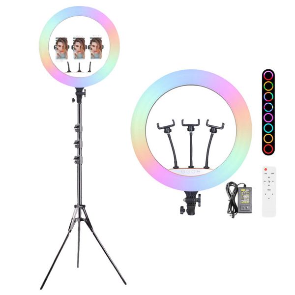 RGB Ring Light 18' inch with Tripod Stand MJ18