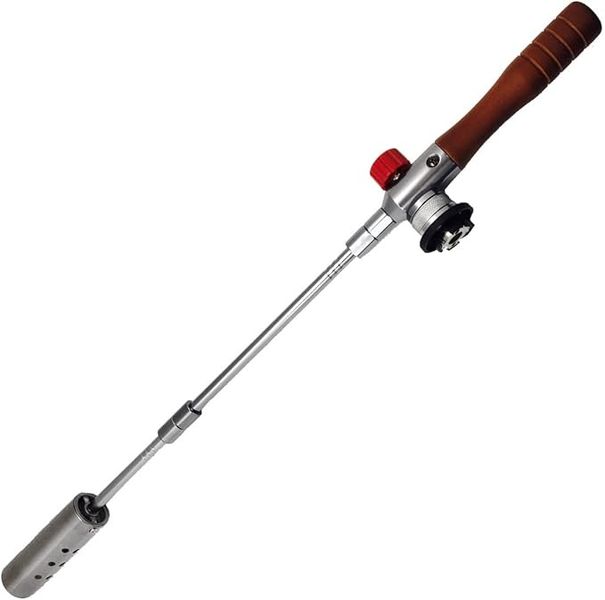 OMS Outdoor Garden Burner, Adjustable Telescopic Rod, Wooden Handle
