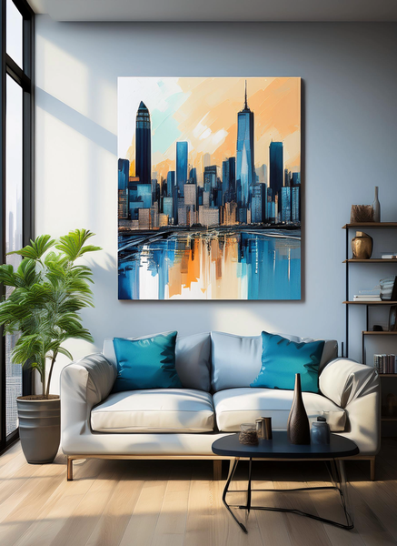 Canvas Home Decor Wall Art - Urban Skylines