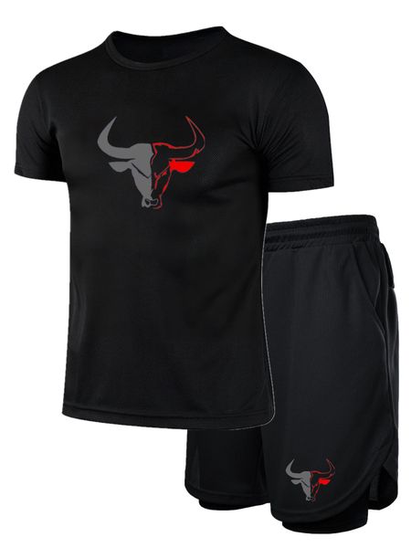 Men's Summer Outdoor Fitness Running Suit