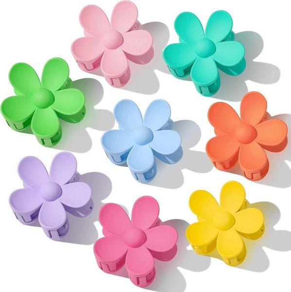 Hair Claw Clips 8 Pack - French Style Strong Hold Claws