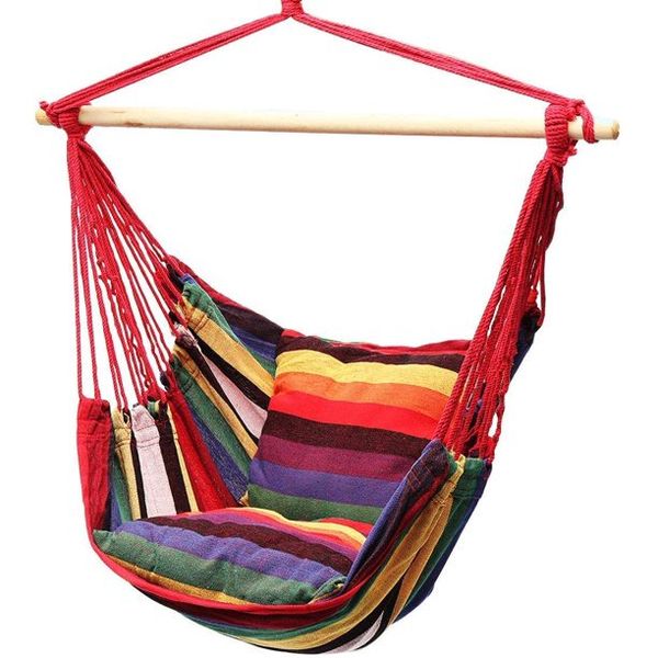 Outdoor Garden Hammock Hanging Swing Chair - Red