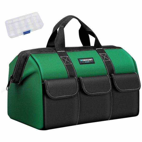 Large Tool Bag, Tool Bags for Men Heavy Duty, 17.3inch,1680D Polyester
