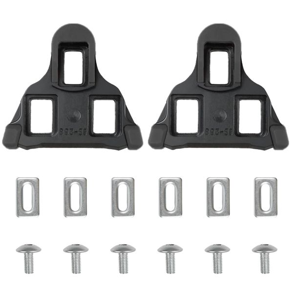 Black Pedal Cleats Professional Cycling Shoes Cleat Set Replacement