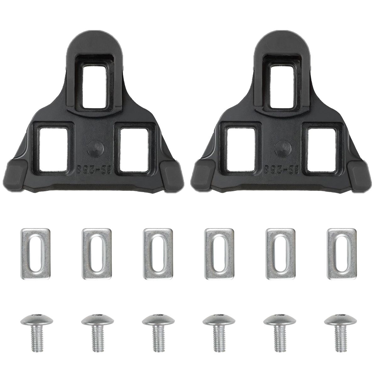 Black Pedal Cleats Professional Cycling Shoes Cleat Set Replacement