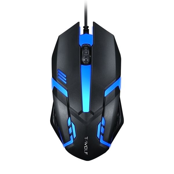Multifunctional RGB Business-Office-USB Wired Mouse-T-Wolf-V1