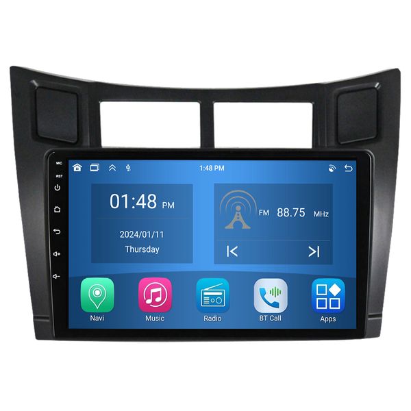 4G+64G Car Radio CarPlay GPS Compatible with Yaris Vios 2020 - 2023