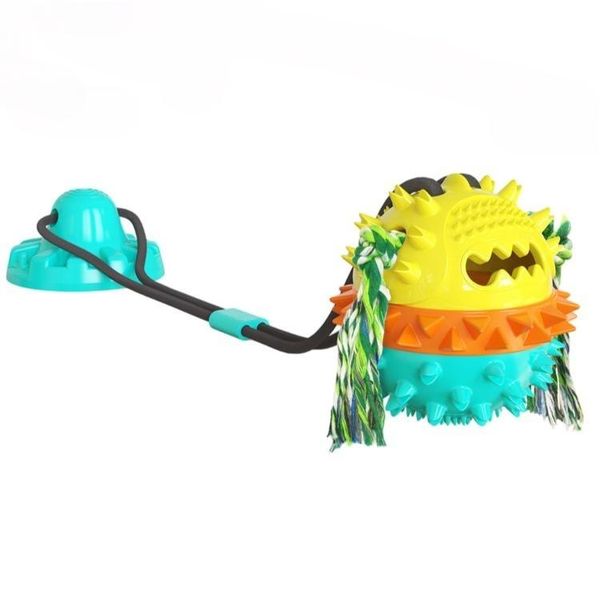 Squeaky Suction Dog Toy for Teething