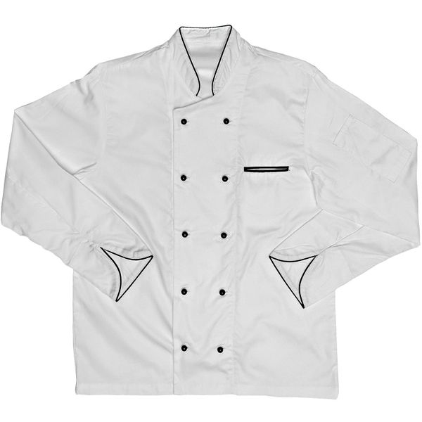 Javlin - Executive Long Sleeve Chef Jacket - White