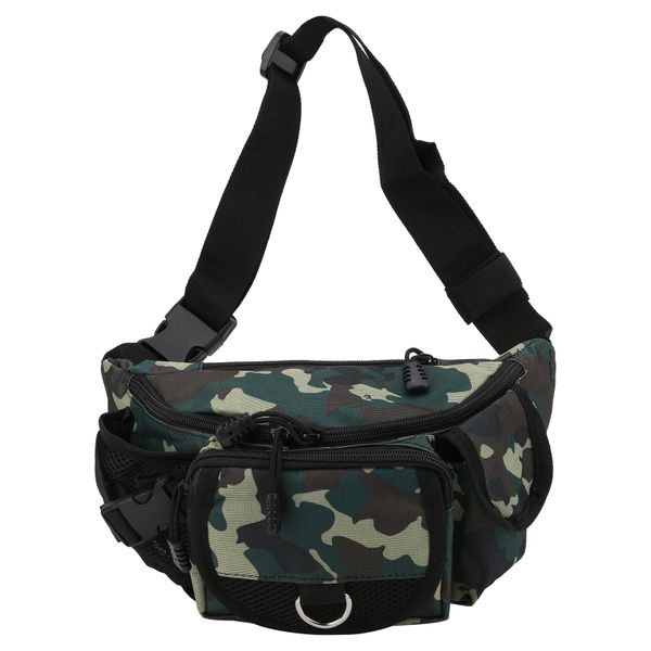 Camouflage Adjustable Polyester Fishing Waist Bag