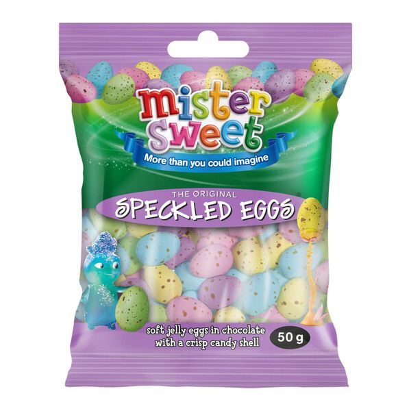 Mister Sweet Speckled Eggs 50g - Pack of 24 - Chocolate Candy Treats