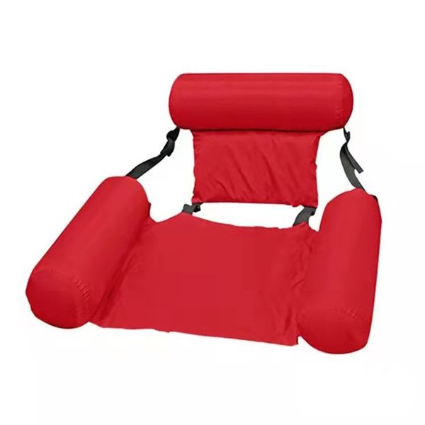 Inflatable Pool Floating Lounge Chair- Red