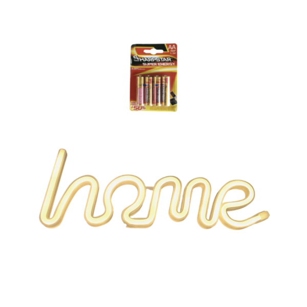 Led Neon Battery Operated Decorative Light with Batteries - Home - 2 Pack