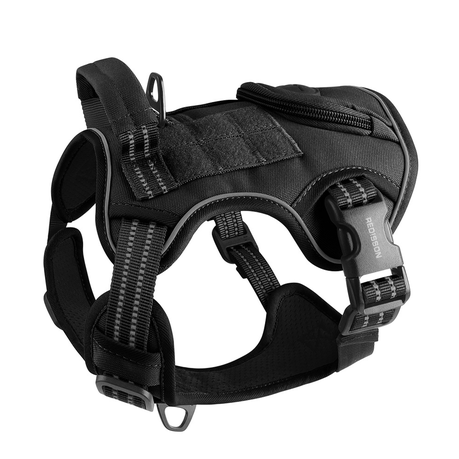 Redisson K9 Tactical Harness for Large Dogs No Pull Adjustable Pet Harness vest Image