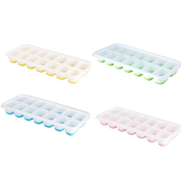 Summer Pop Out Silicone Ice Tray (4 Pack)