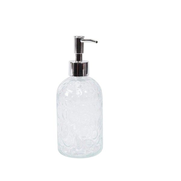 Glass Floral Soap Dispenser - Set of 2