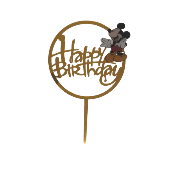 Mickey Mouse Happy Birthday Cake Topper