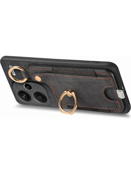 Leather Cover With Card Holder Compatible With Xiaomi Redmi Note 13 Pro+ 5g