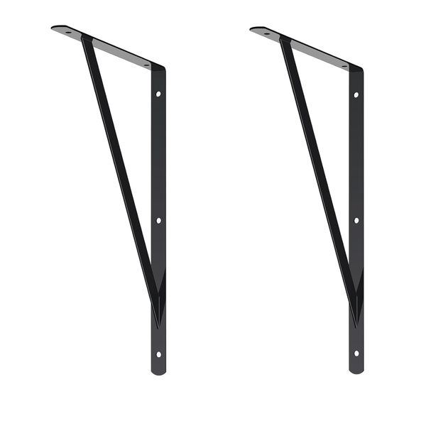 Home Heavy Duty Wall Mount Triangle Shelf Bracket Shelf Support - Set Of 4