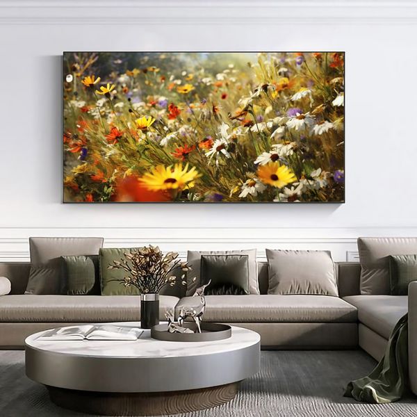 Canvas Wall Art - Wildflower Symphony - 0331