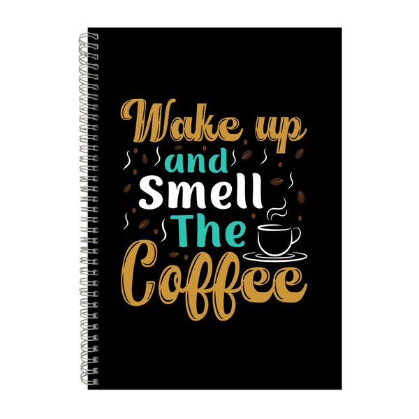 Wake Up And Smell The Coffee Notebook Caffeine Gift Idea A4 Notepad 136